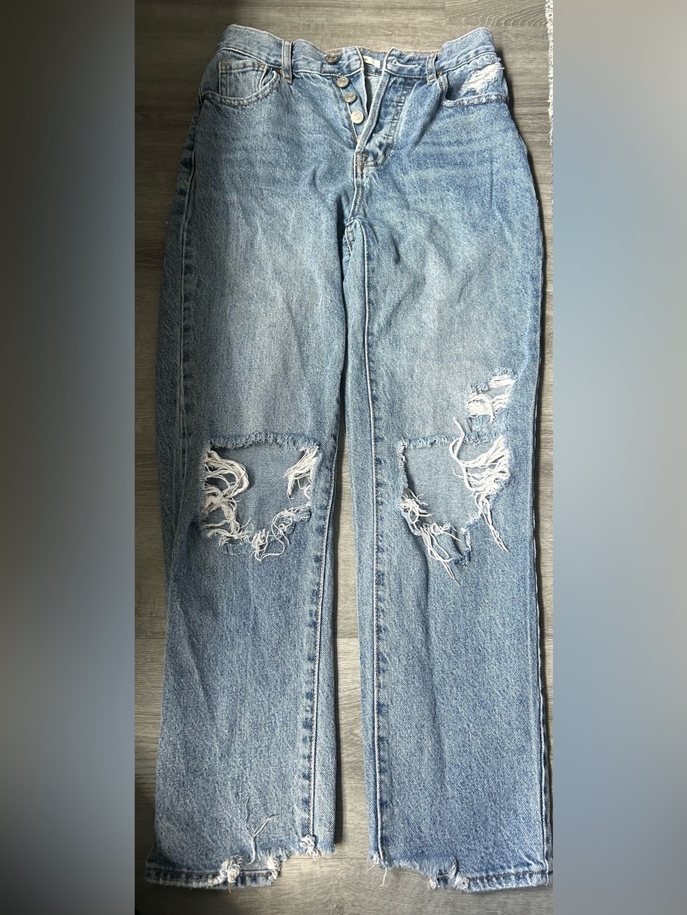 PacSun Light Blue Distressed Boyfriend Jeans